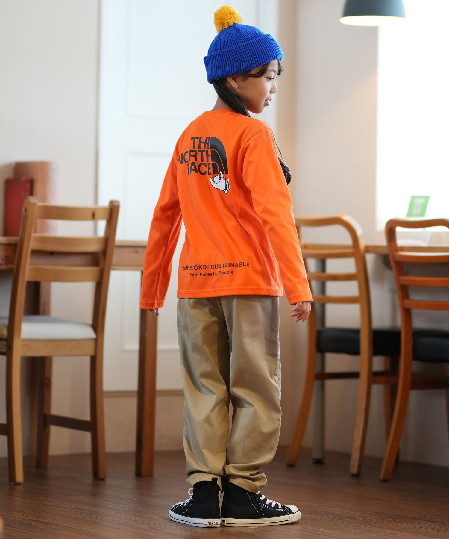 THE NORTH FACE ザ・ノース・フェイス 長袖 Tシャツ キッズ ロンT シレトコトコティー 知床トコさん NTJ82332ST  ロングスリーブ｜ムラサキスポーツオンラインストア 通販