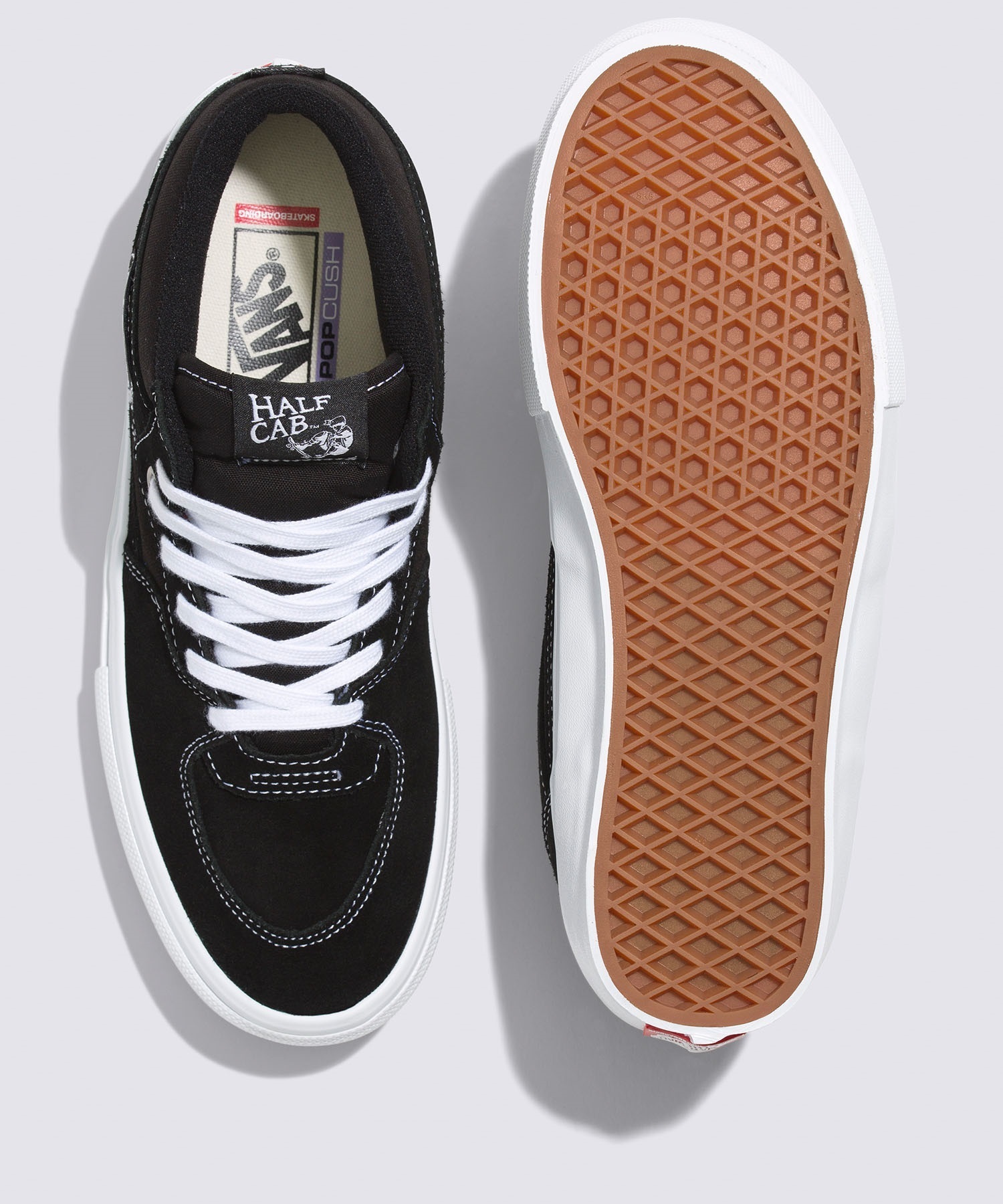 VANS バンズ シューズ スニーカー メンズ スケート ハーフキャブ Skate Half Cab VN0A5FCDY28(BK/WT-26.0cm)