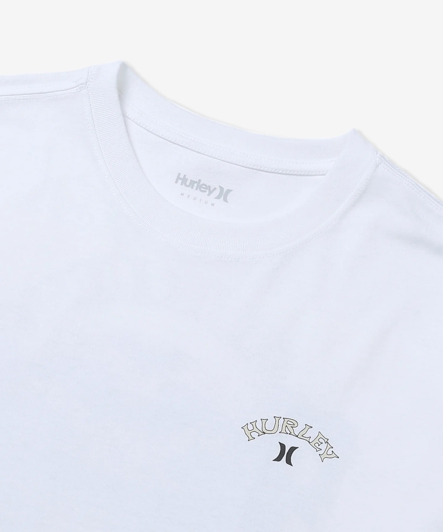 Hurley ハーレー 長袖 Tシャツ メンズ ロンT ヘビーウェイト バックプリント MCLS242027(WHT-M)