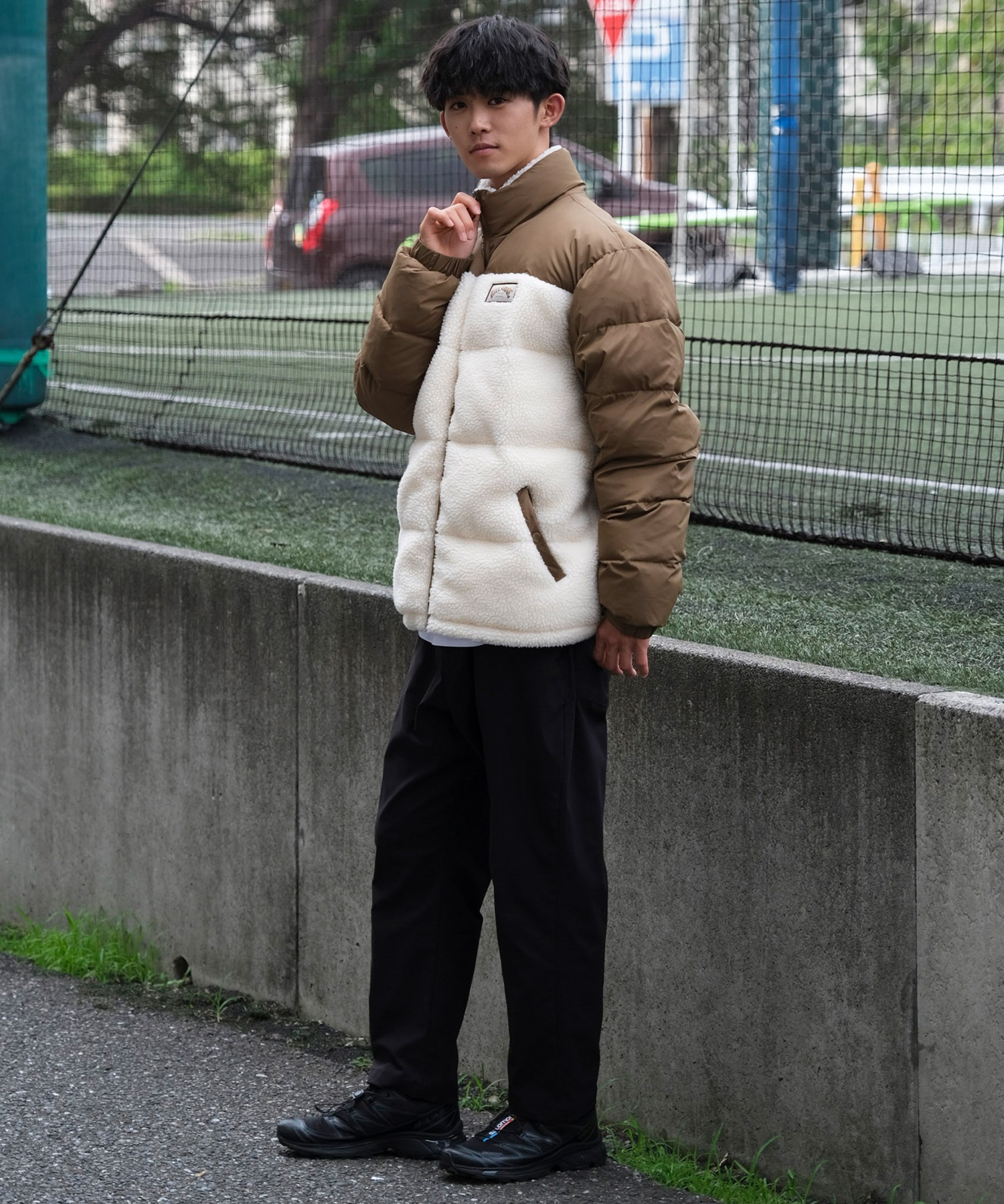 BILLABONG ビラボン アウター 中綿 メンズ ボアフリースジャケット BOA FLEECE PUFF JK BE012-764(GRN-M)