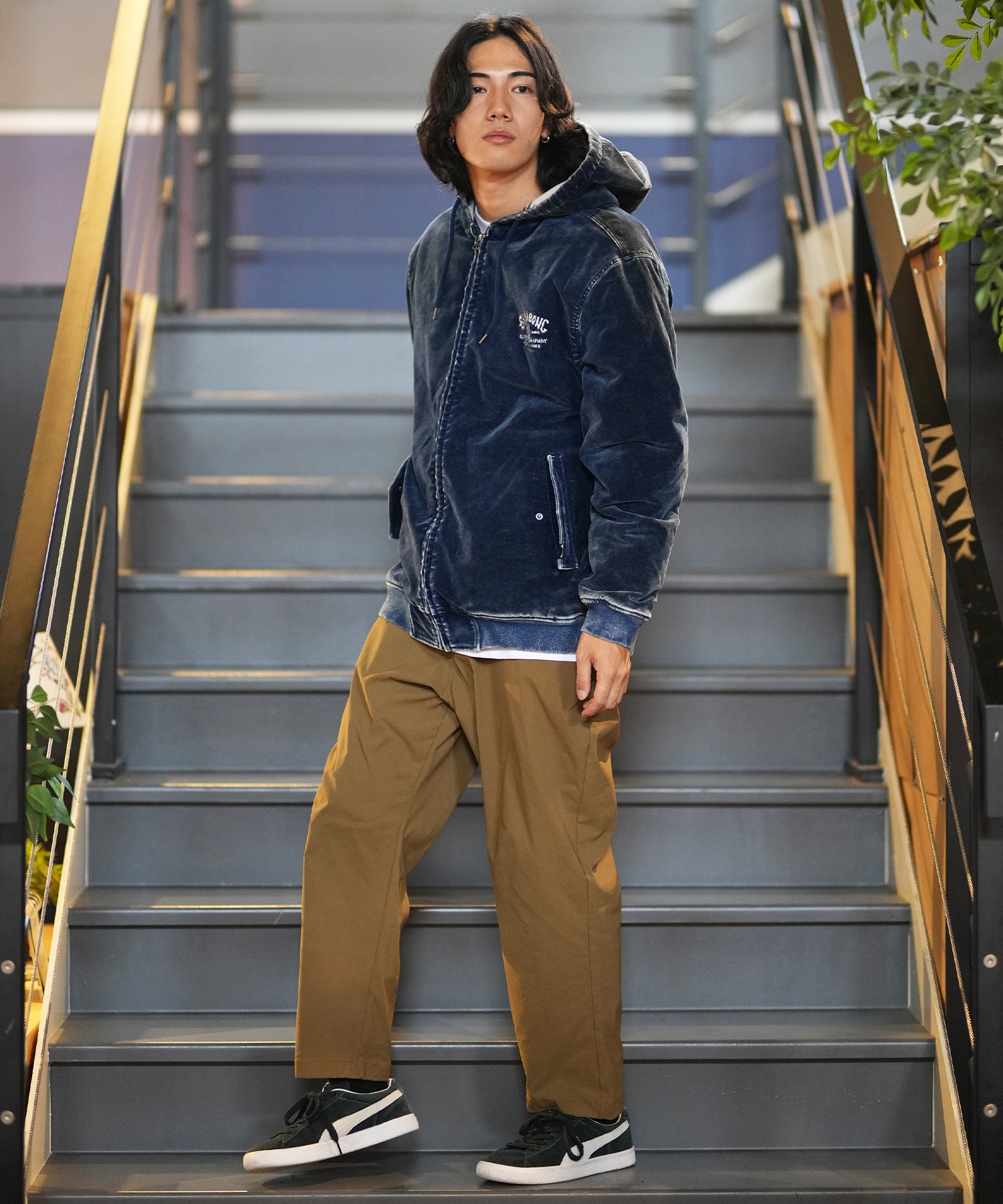 BILLABONG ビラボン アウター 中綿 メンズ ベロアジャケット 洗い加工 INDIGO VELOUR BE012-755  アウター/ジャケット｜ムラサキスポーツオンラインストア 通販