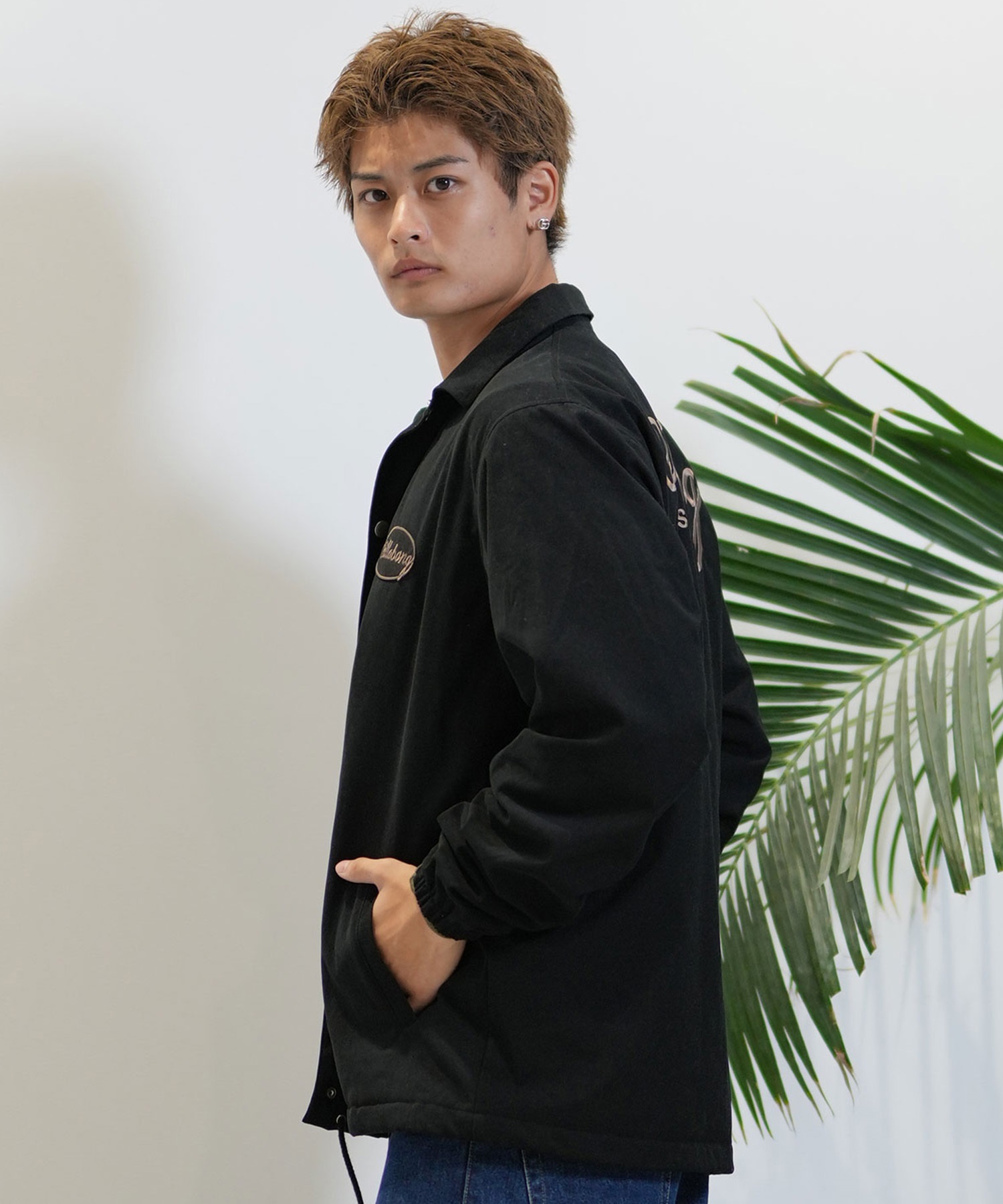 BILLABONG ビラボン アウター コーチジャケット メンズ バックロゴ 刺繍 BE012-750(GRY-M)