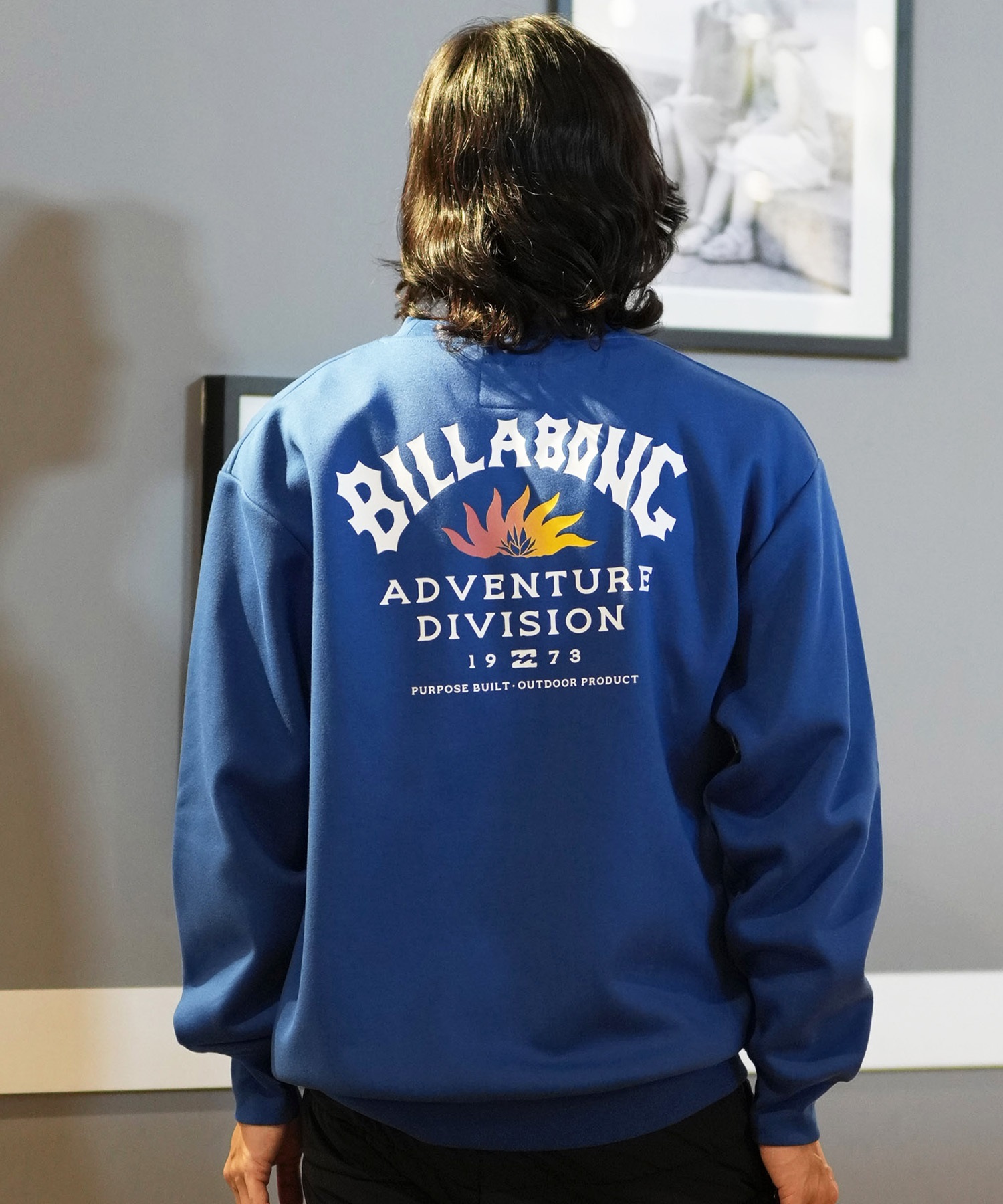 BILLABONG ビラボン トレーナー クルー メンズ スウェット バックプリント ビッグシルエット 裏起毛 ADIV LOGO CREW BE012-036(HTD-M)