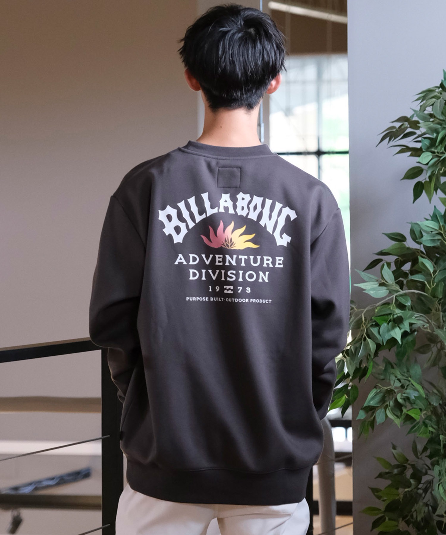 BILLABONG ビラボン トレーナー クルー メンズ スウェット バックプリント ビッグシルエット 裏起毛 ADIV LOGO CREW BE012-036(HTD-M)