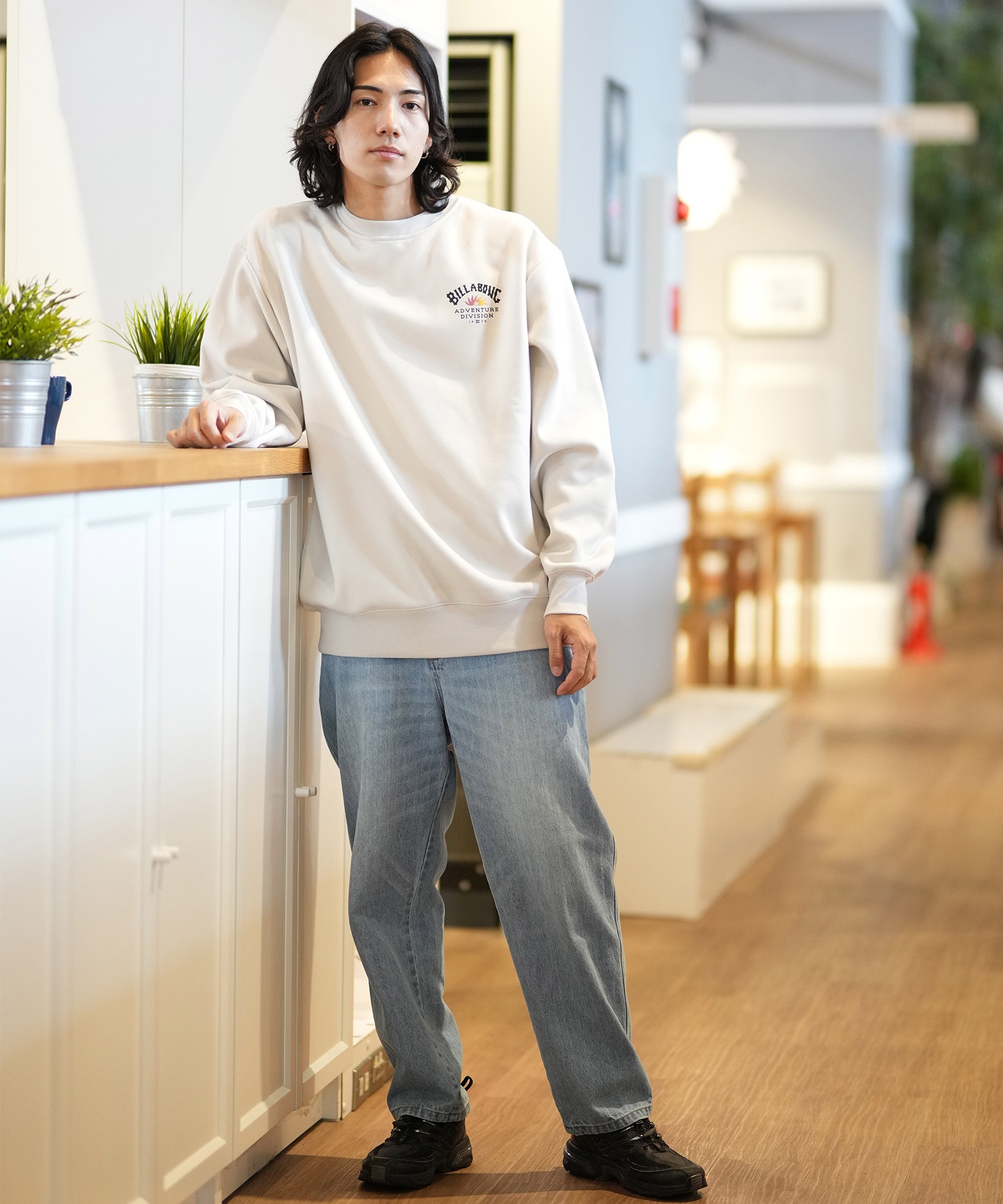 BILLABONG ビラボン トレーナー クルー メンズ スウェット バックプリント ビッグシルエット 裏起毛 ADIV LOGO CREW BE012-036(HTD-M)