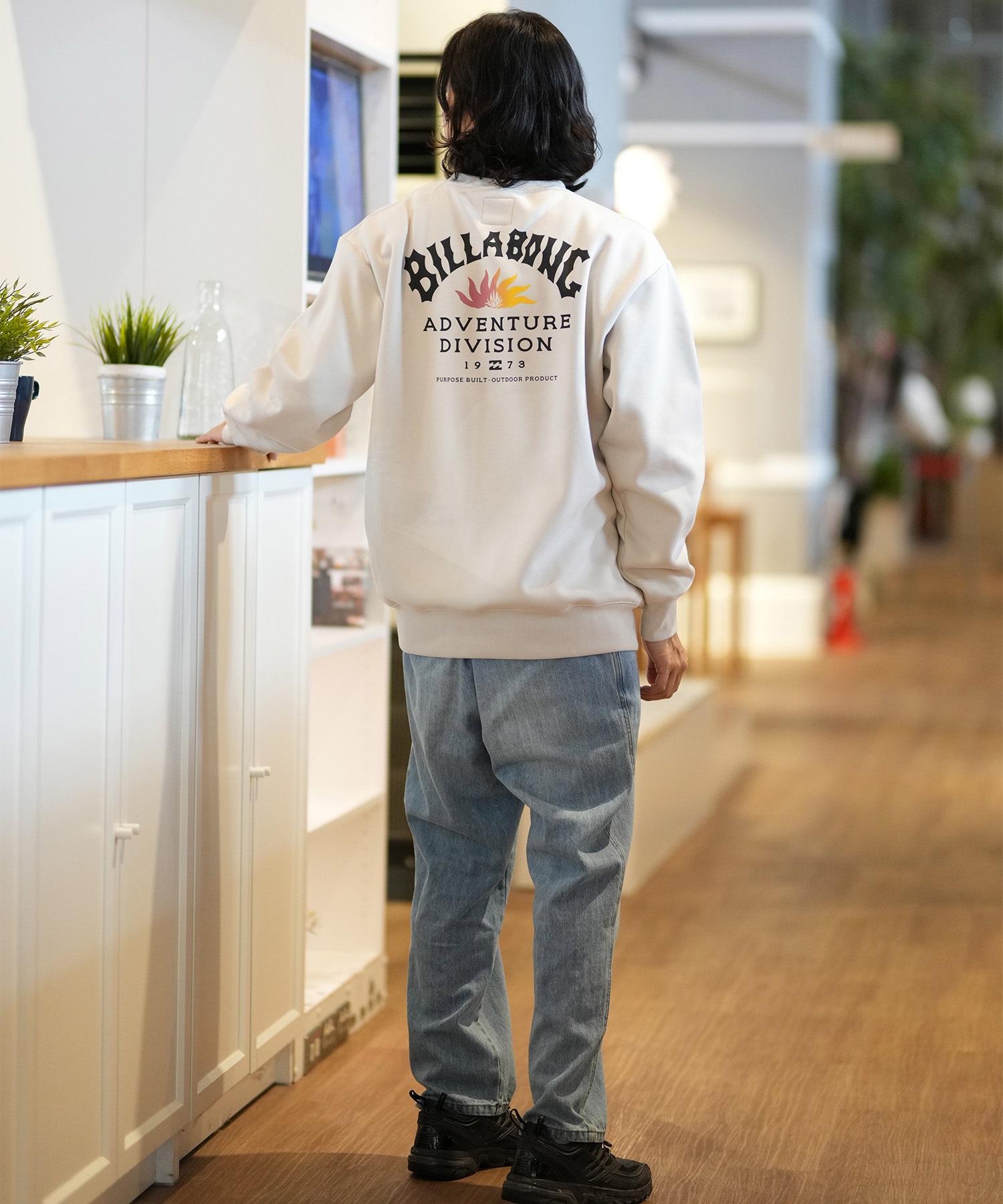 BILLABONG ビラボン トレーナー クルー メンズ スウェット バックプリント ビッグシルエット 裏起毛 ADIV LOGO CREW BE012-036(HTD-M)