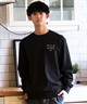 BILLABONG ビラボン トレーナー クルー メンズ スウェット バックプリント レギュラーフィット 裏毛 DECAF BE012-021(BRN-M)