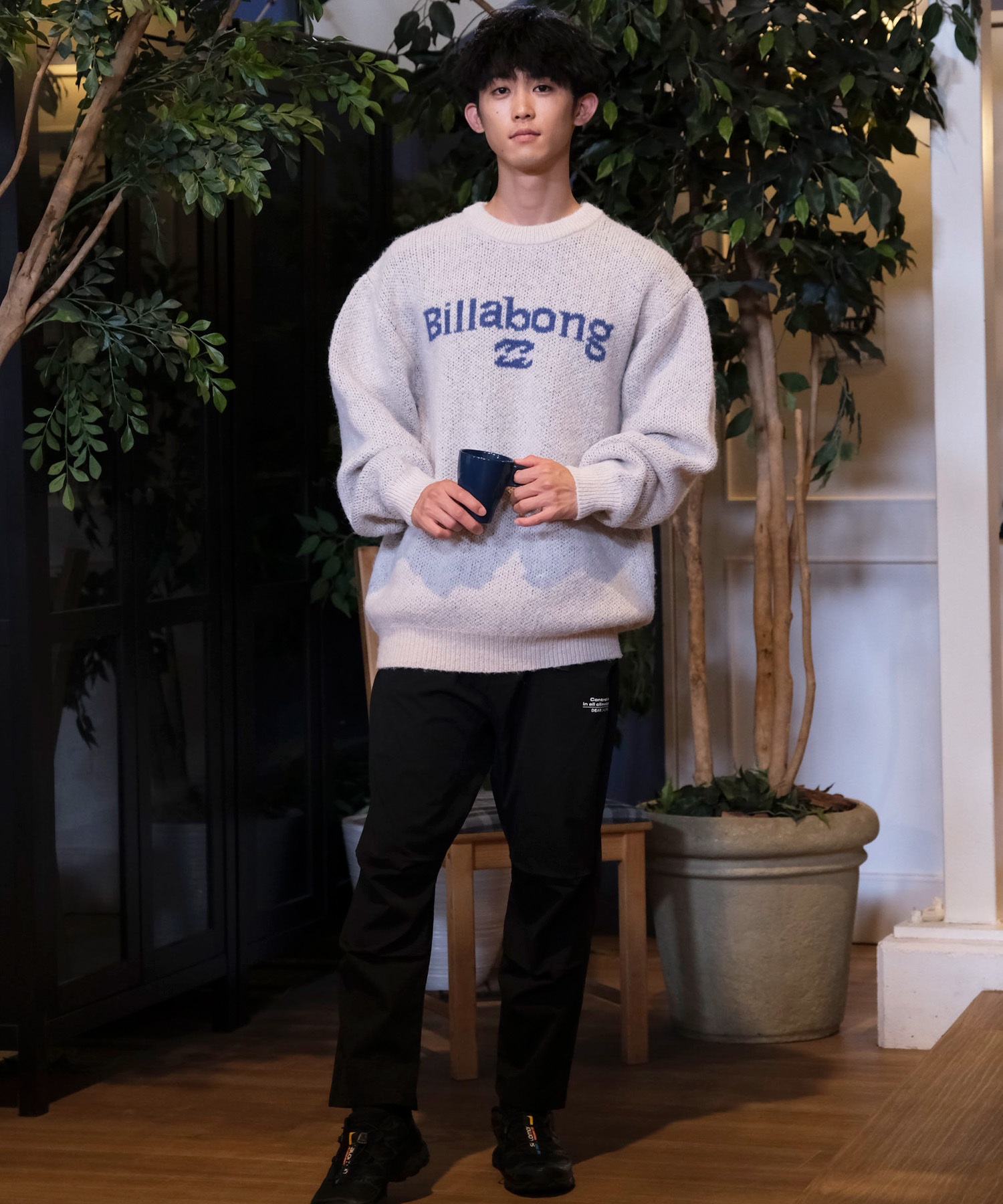 BILLABONG ビラボン セーター メンズ ニット ブランドロゴ CREW NECK BE012-601(TOB-M)