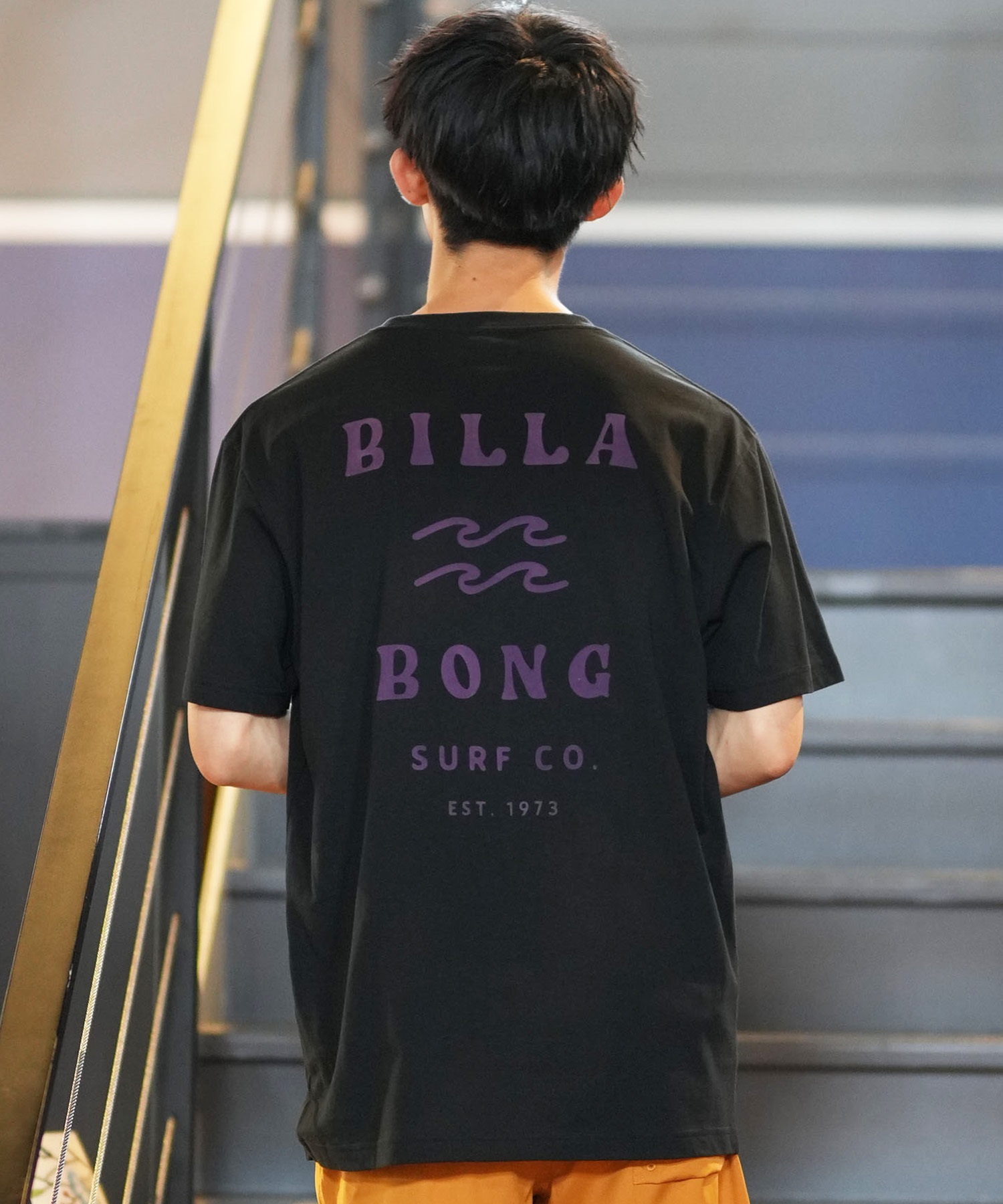 BILLABONG ビラボン 半袖 Tシャツ メンズ バックプリント レギュラーフィット ONE TIME BE012-200(SLB-M)