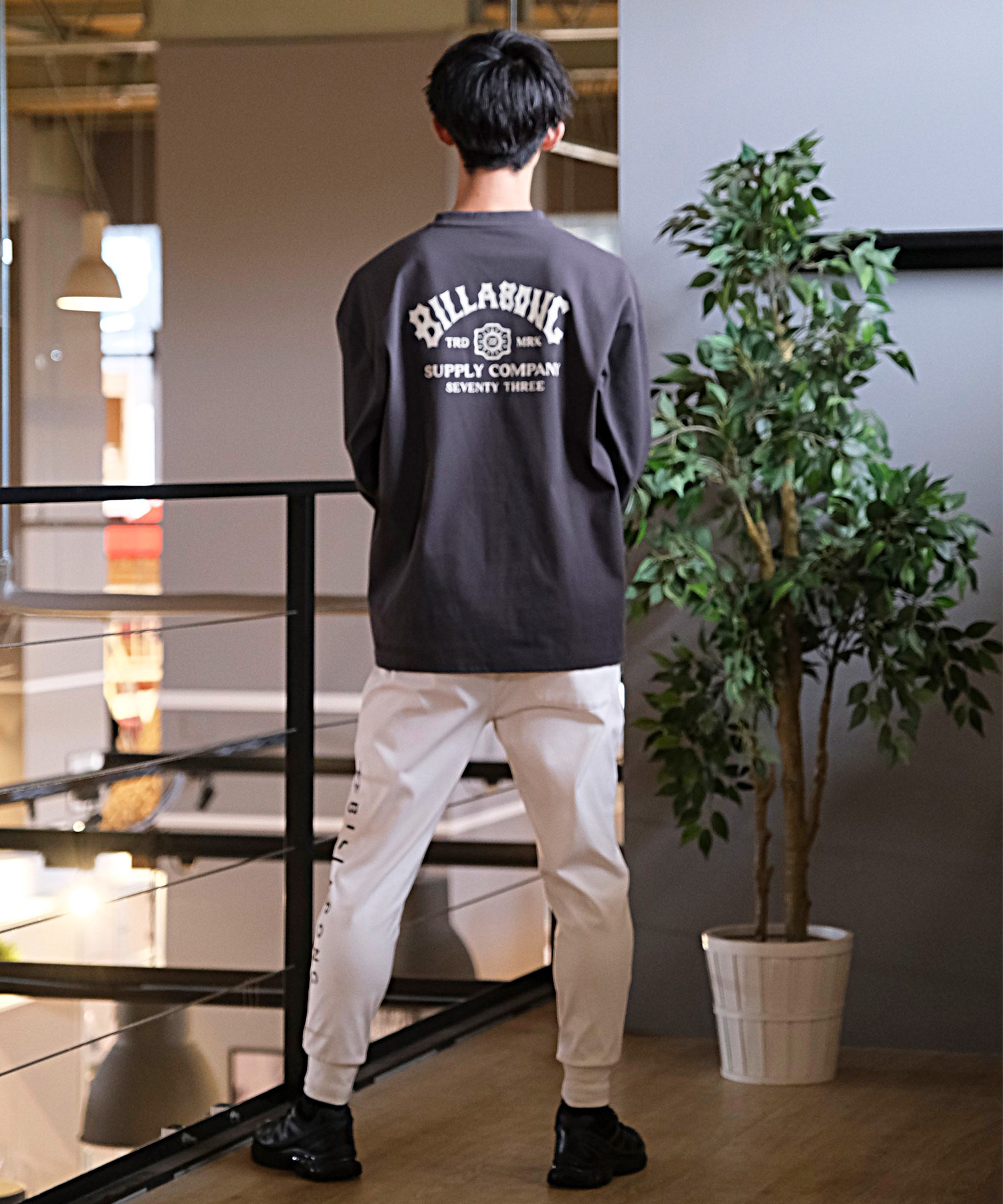 BILLABONG ビラボン 長袖 Tシャツ メンズ バックプリント UVカット 保温 WARM SOFTTY LS BE012-850(RAV-M)