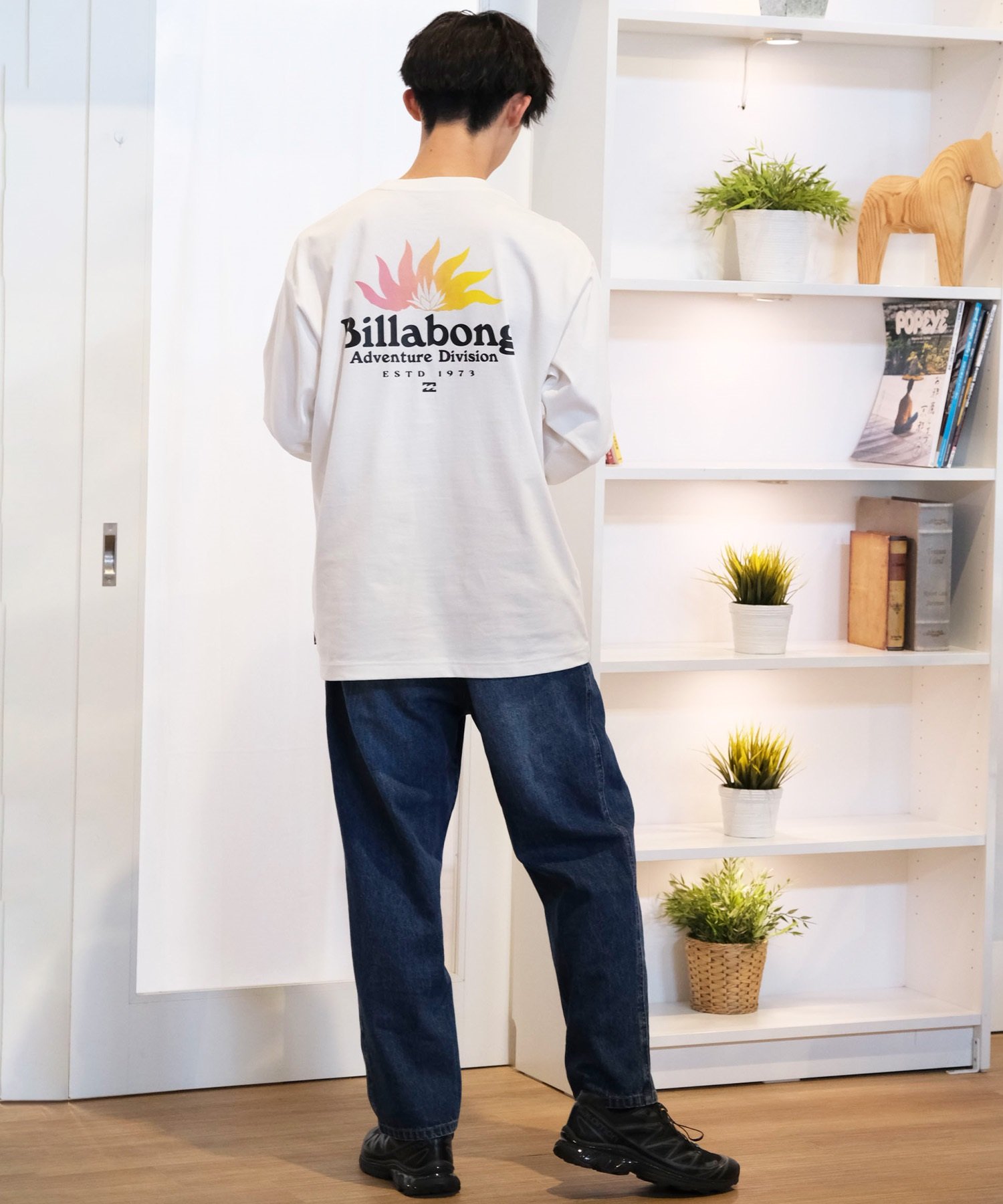 BILLABONG ビラボン 長袖 Tシャツ メンズ バックプリント オーバーフィット SAHARA BE012-054(OFW-M)