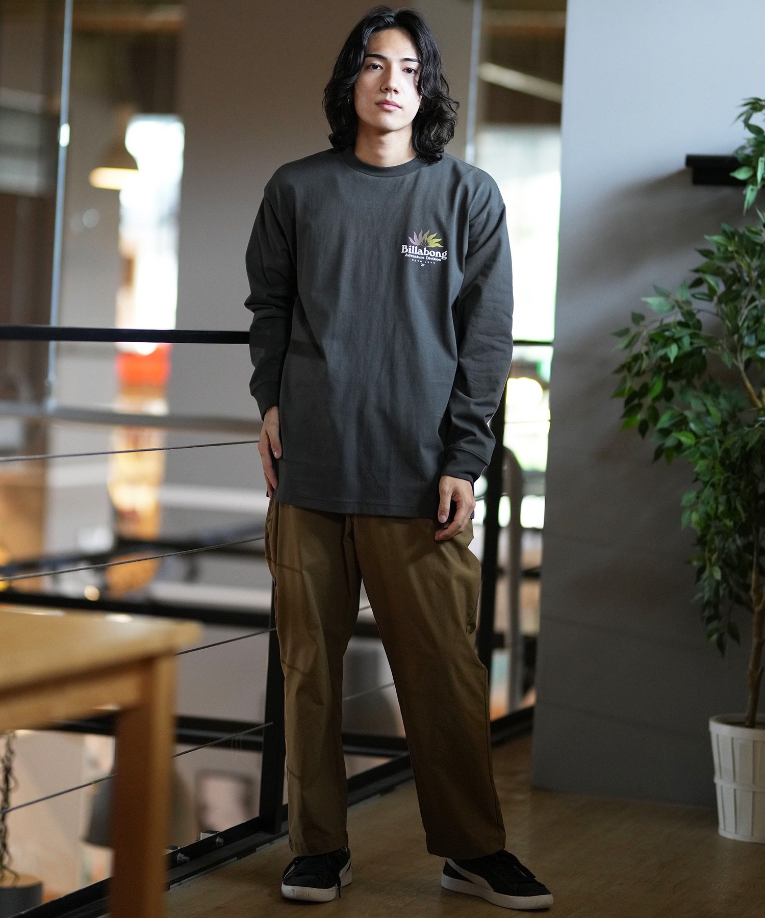 BILLABONG ビラボン 長袖 Tシャツ メンズ バックプリント オーバーフィット SAHARA BE012-054(OFW-M)