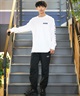 BILLABONG ビラボン 長袖 Tシャツ メンズ バックプリント スリーブロゴ レギュラーフィット BACK LOGO BE012-051(WHT-M)