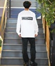 BILLABONG ビラボン 長袖 Tシャツ メンズ バックプリント スリーブロゴ レギュラーフィット BACK LOGO BE012-051(WHT-M)