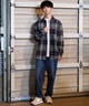 BILLABONG ビラボン 長袖 シャツ メンズ ネルシャツ チェック ストレッチ COASTLINE FLANNEL BE012-110(GKZ0-M)