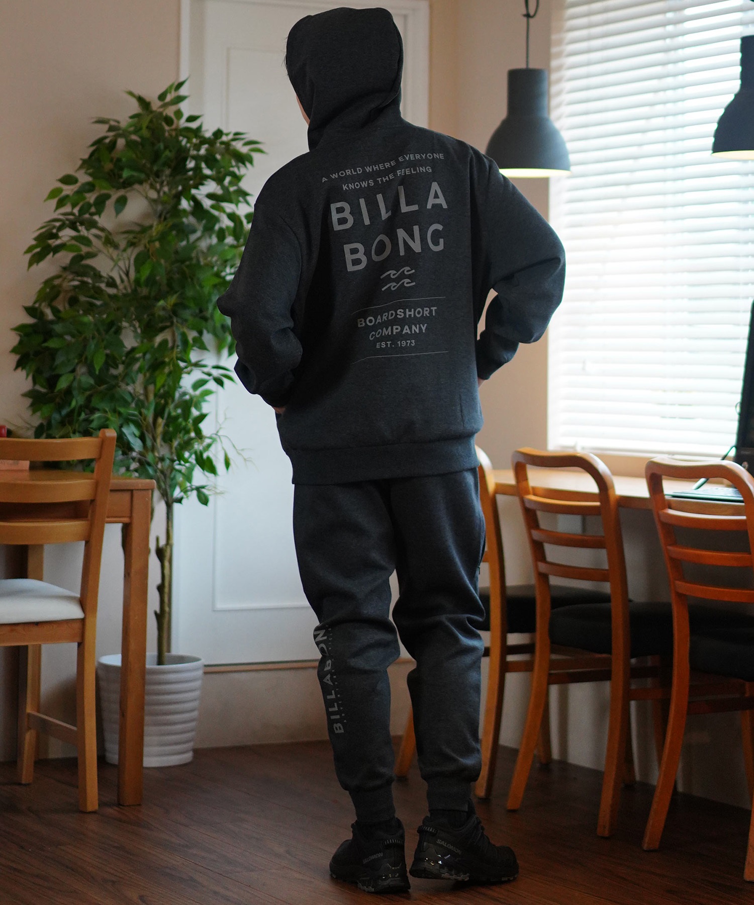 BILLABONG ビラボン ロングパンツ スウェットパンツ メンズ ストレッチ 撥水加工 セットアップ対応 BE012-711(BKH-M)