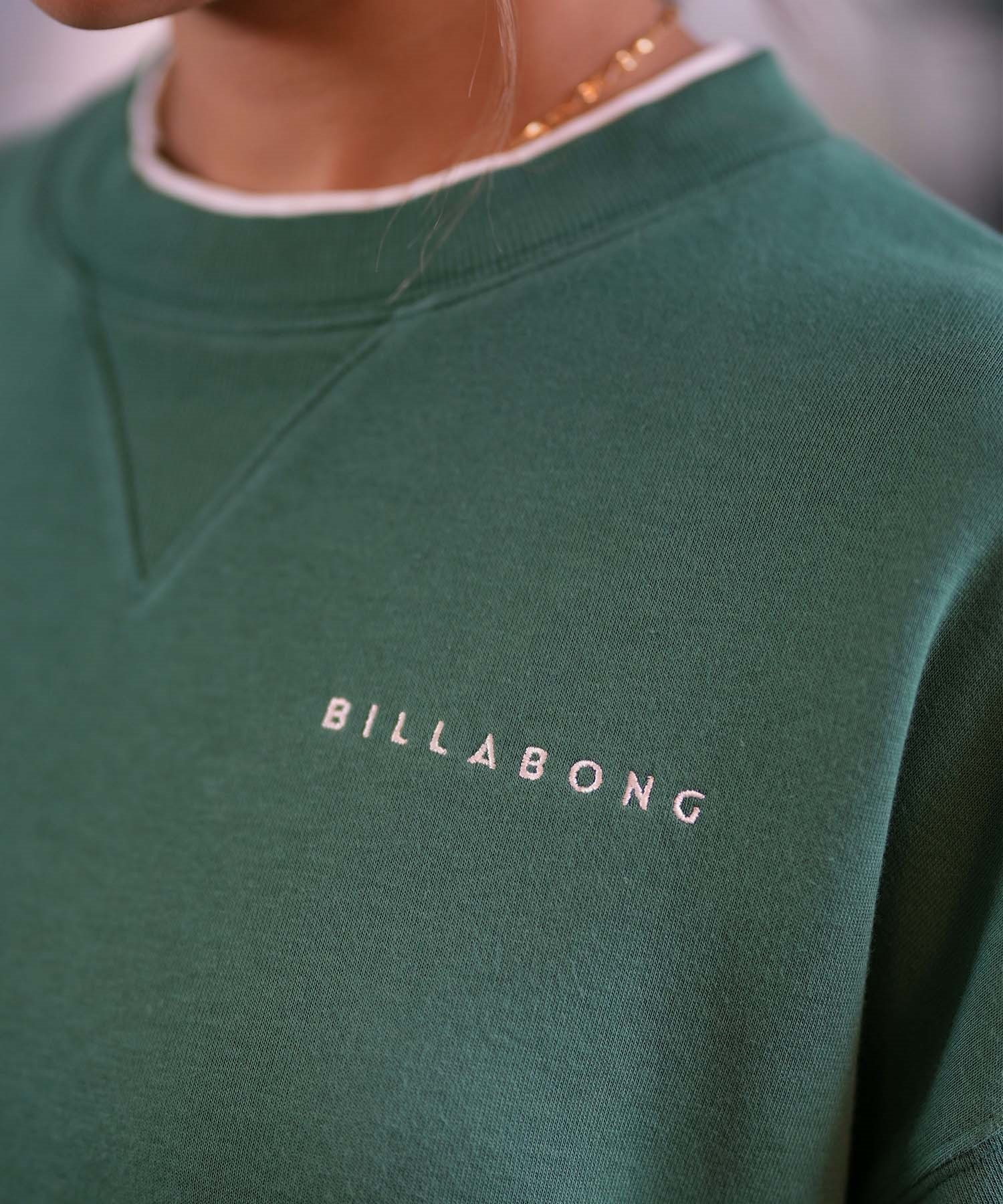 BILLABONG ビラボン トレーナー レディース スウェット レイヤード クルーネック BE014-024(GQV0-M)