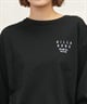 BILLABONG ビラボン 長袖 Tシャツ レディース ロンT 発泡プリント オーバーサイズ BE014-051(BLK-M)