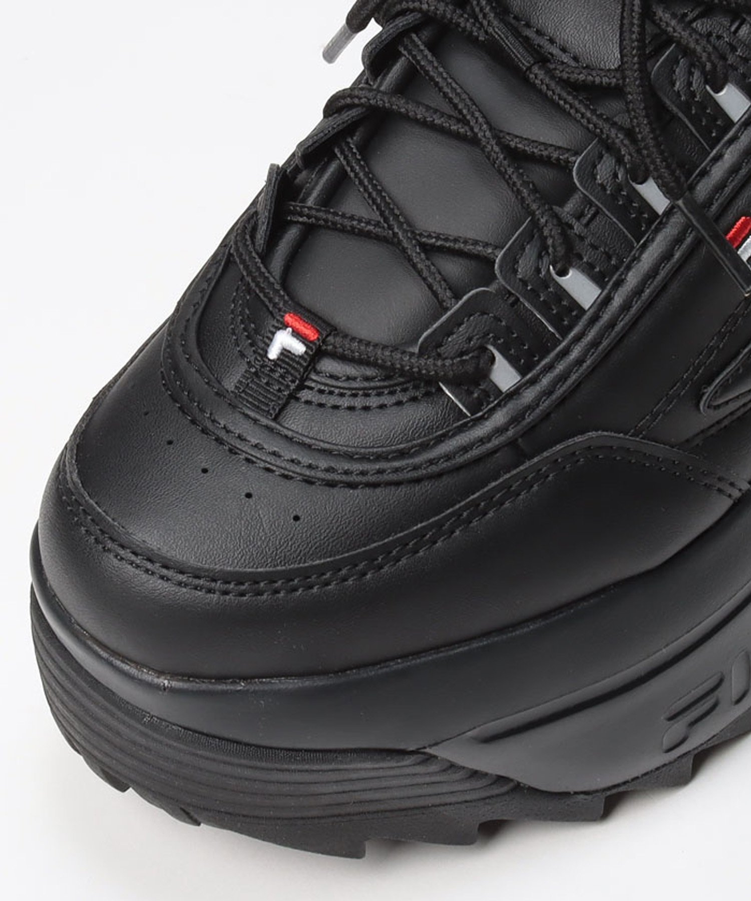 FILA フィラ スニーカー レディース Disruptor II Wedge ディスラプター2 ウェッジ 厚底 WFW22044-001(BLK-22.5cm)