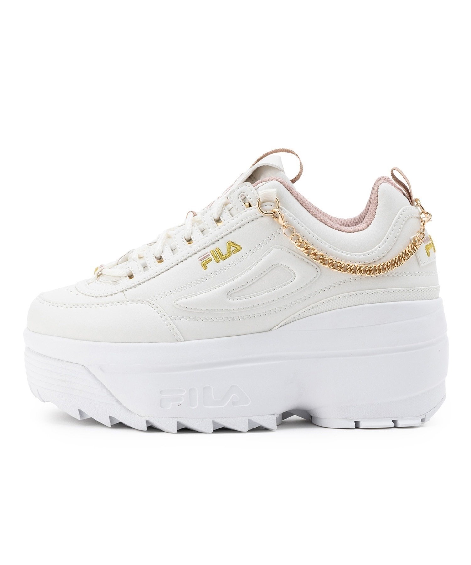 FILA フィラ シューズ スニーカー レディース DISRUPTOR 2 WEDGE FESTIVAL WSS25003 厚底 ムラサキスポーツ限定(BGGD-22.5cm)