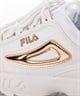 FILA フィラ シューズ レディース スニーカー ディスラプター2 プレミアム WFW21010-136 ムラサキスポーツ限定(WH/RG-22.5cm)