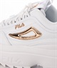 FILA フィラ シューズ レディース スニーカー ディスラプター2 ウェッジ プレミアム WFW21009-136 ムラサキスポーツ限定(WH/RG-22.5cm)