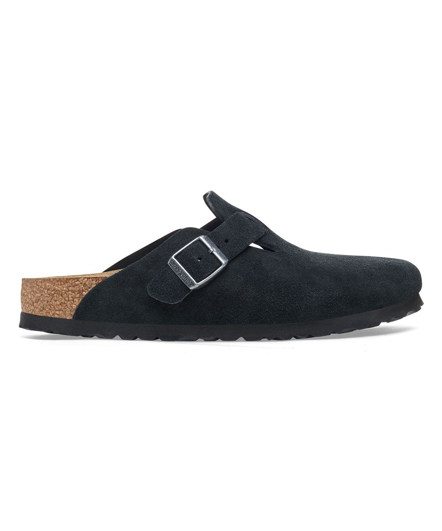 BIRKENSTOCK ビルケンシュトック サンダル レディース Boston LEVE ボストン 細身シルエット幅 スエード 1027067(BLACK-36-EURO)