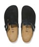 BIRKENSTOCK ビルケンシュトック サンダル レディース Boston LEVE ボストン 細身シルエット幅 スエード 1027067(BLACK-36-EURO)