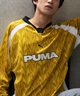 PUMA プーマ 長袖 Tシャツ メンズ ロンT ゲームシャツ フットボールシャツ オーバーサイズ 速乾 ユニセックス 629085(13-S)