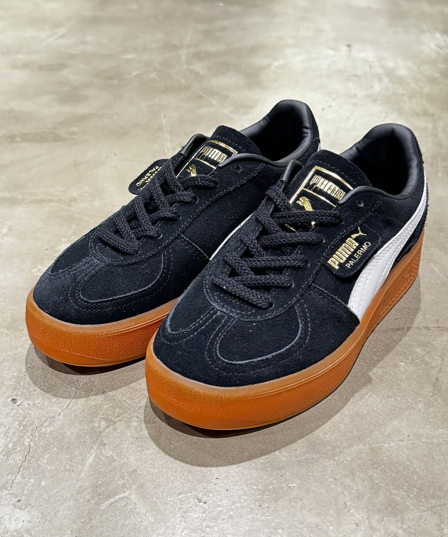 PUMA プーマ スニーカー レディース Tトゥ テラス系 PALERMO ELEVATA パレルモ ウィメンズ 399348(01-23.0cm)