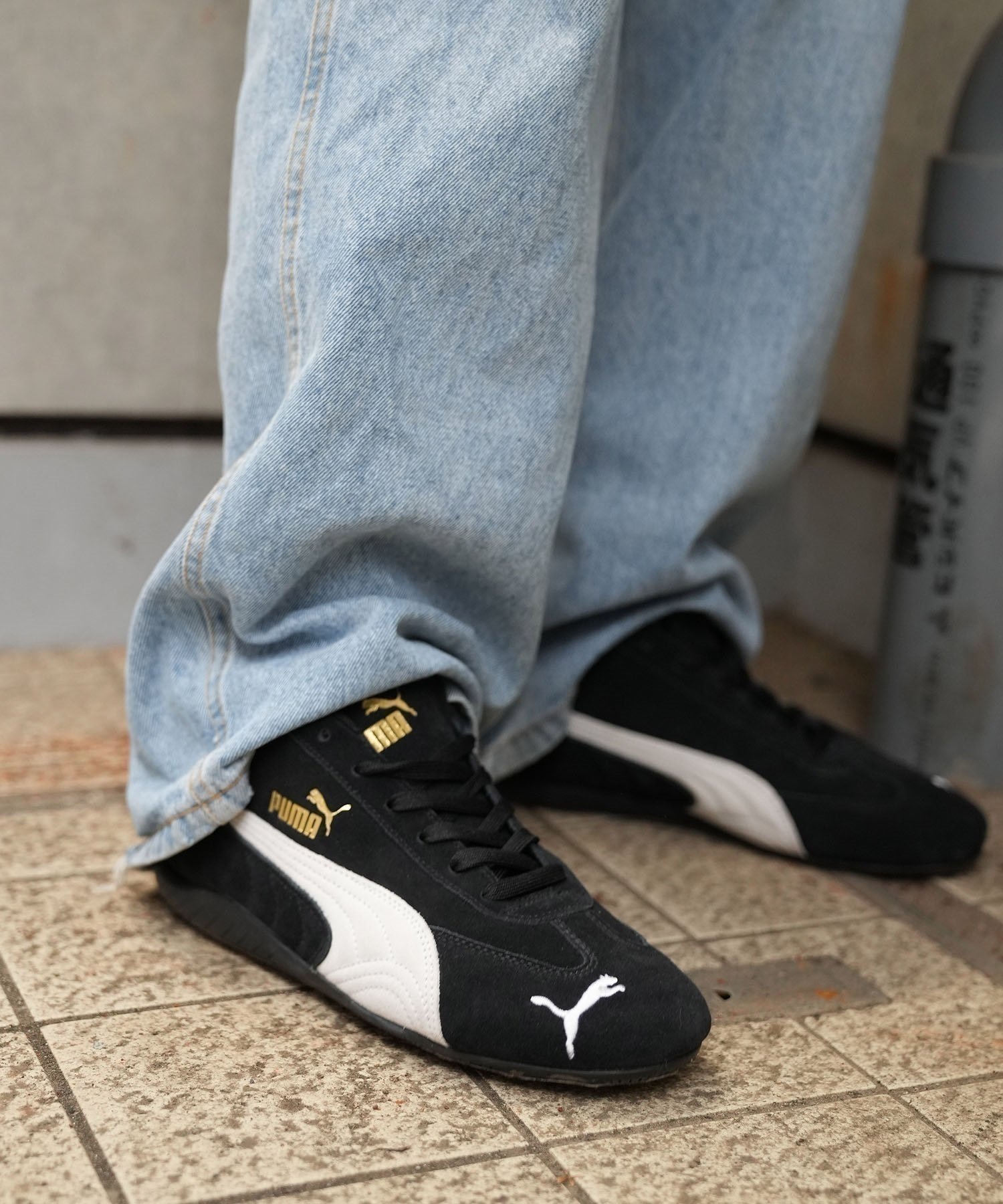 PUMA プーマ スニーカー レディース 韓国ファッション 薄底 SPEEDCAT OG スピードキャット 398846(02-23.0cm)