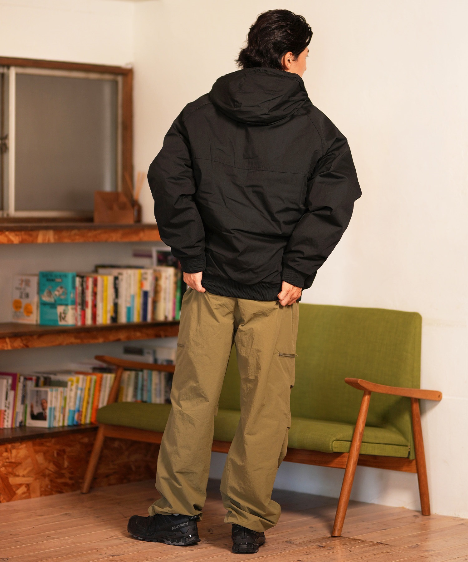 VOLCOM ボルコム アウター 中綿 メンズ フード付きジャケット ジップアップ 撥水 防汚 Hernan 10K Jacket A1732408(BLK-S)