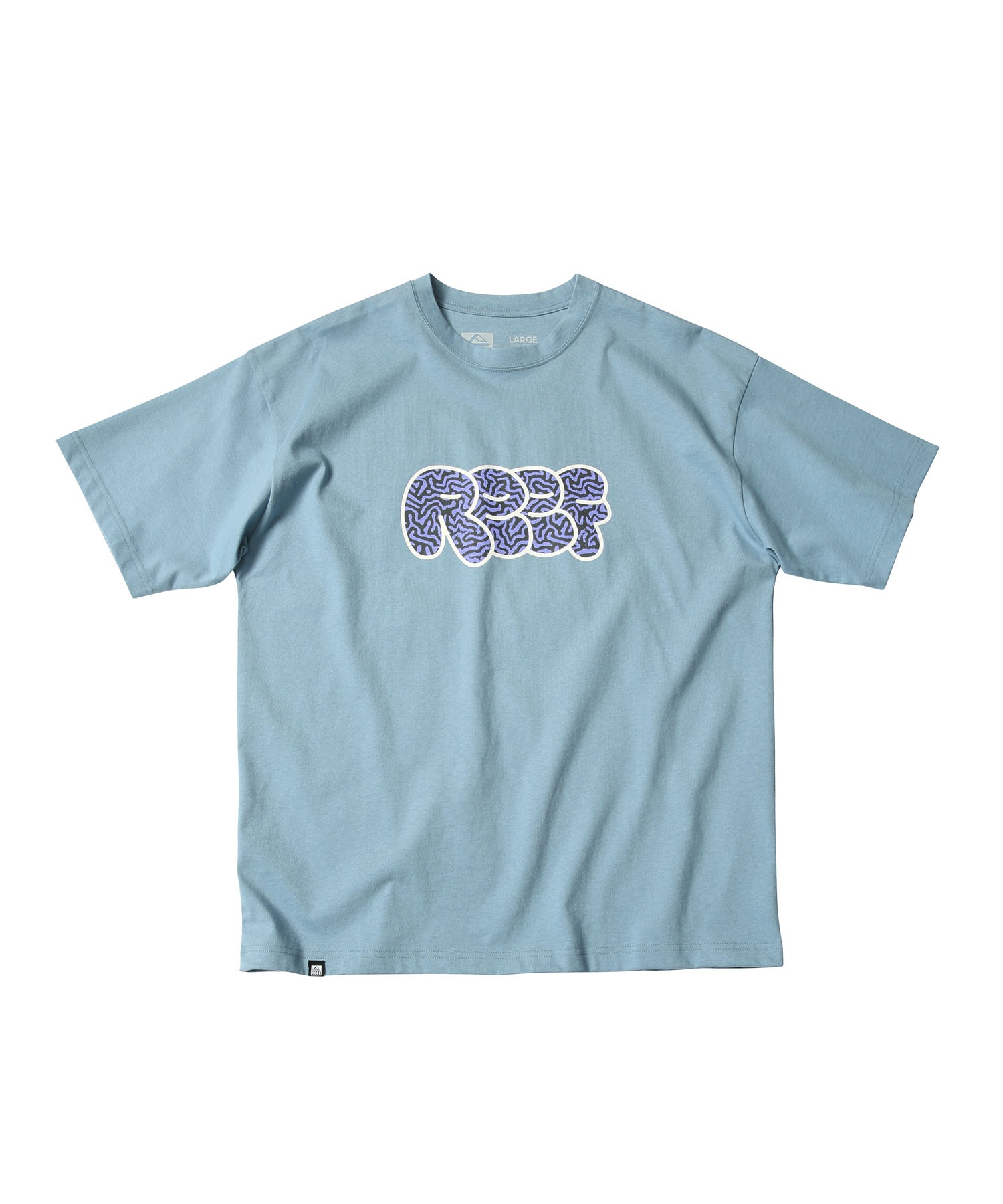 REEF リーフ 半袖 Tシャツ メンズ フロントロゴ RFTEM-M02 ムラサキスポーツ限定(WHT-M)