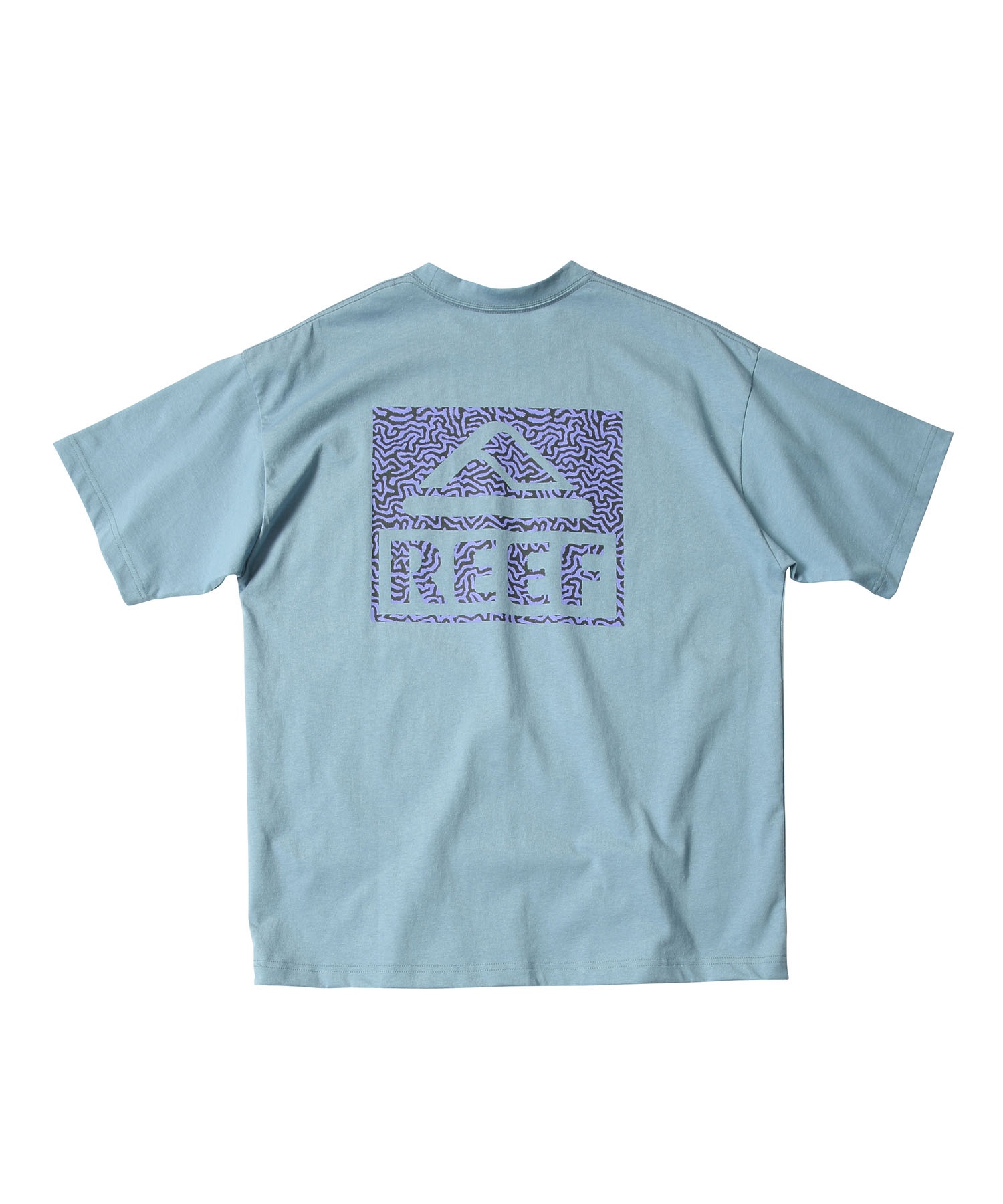 REEF リーフ 半袖 Tシャツ メンズ バックプリント RFTEM-M01 ムラサキスポーツ限定(WHT-M)