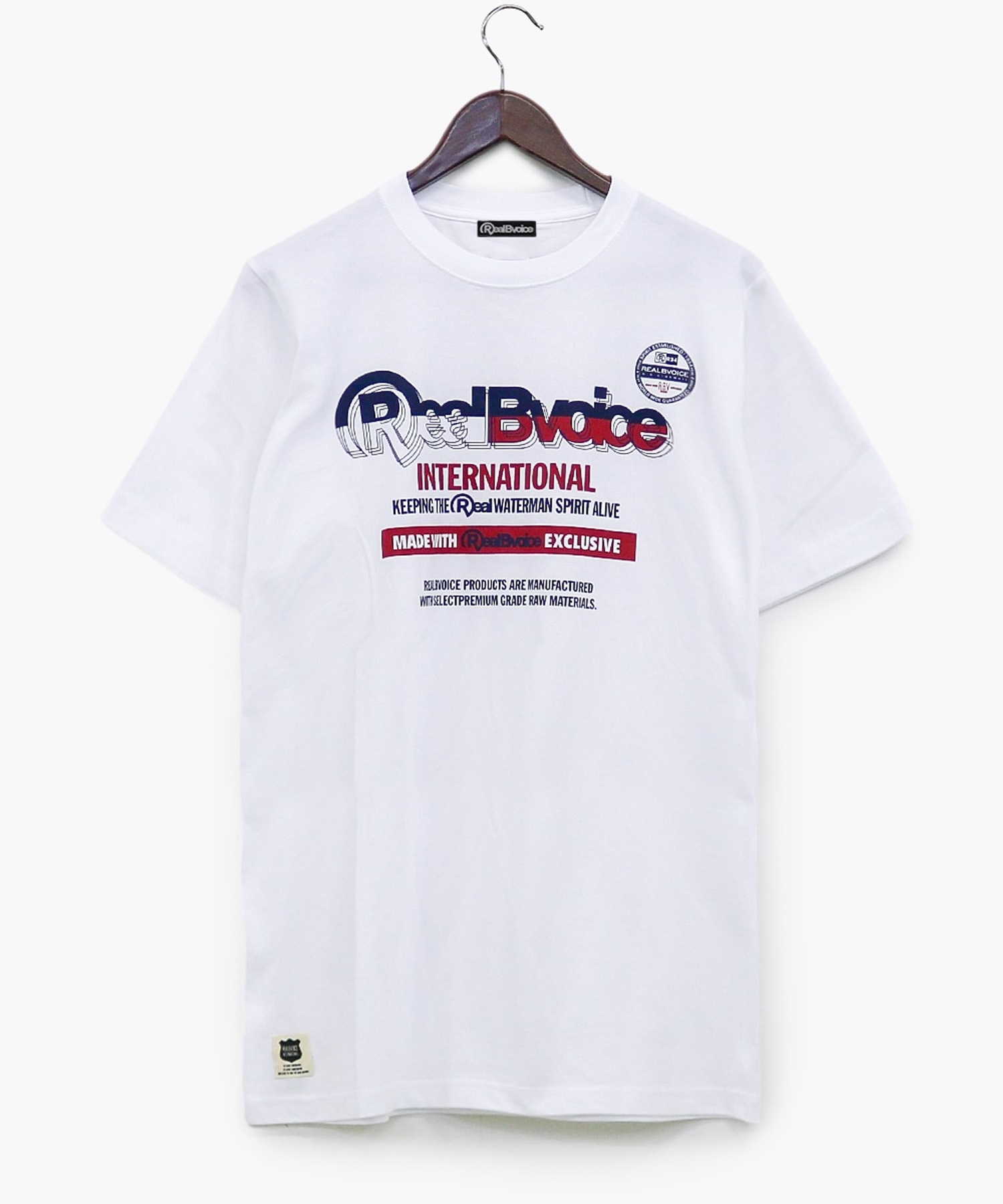 REAL B VOICE リアルビーボイス 半袖 Tシャツ メンズ レイヤード ロゴ RBV LAYERED LOGO T-SHIRT  10451-11792 ショートスリーブ｜ムラサキスポーツオンラインストア 通販