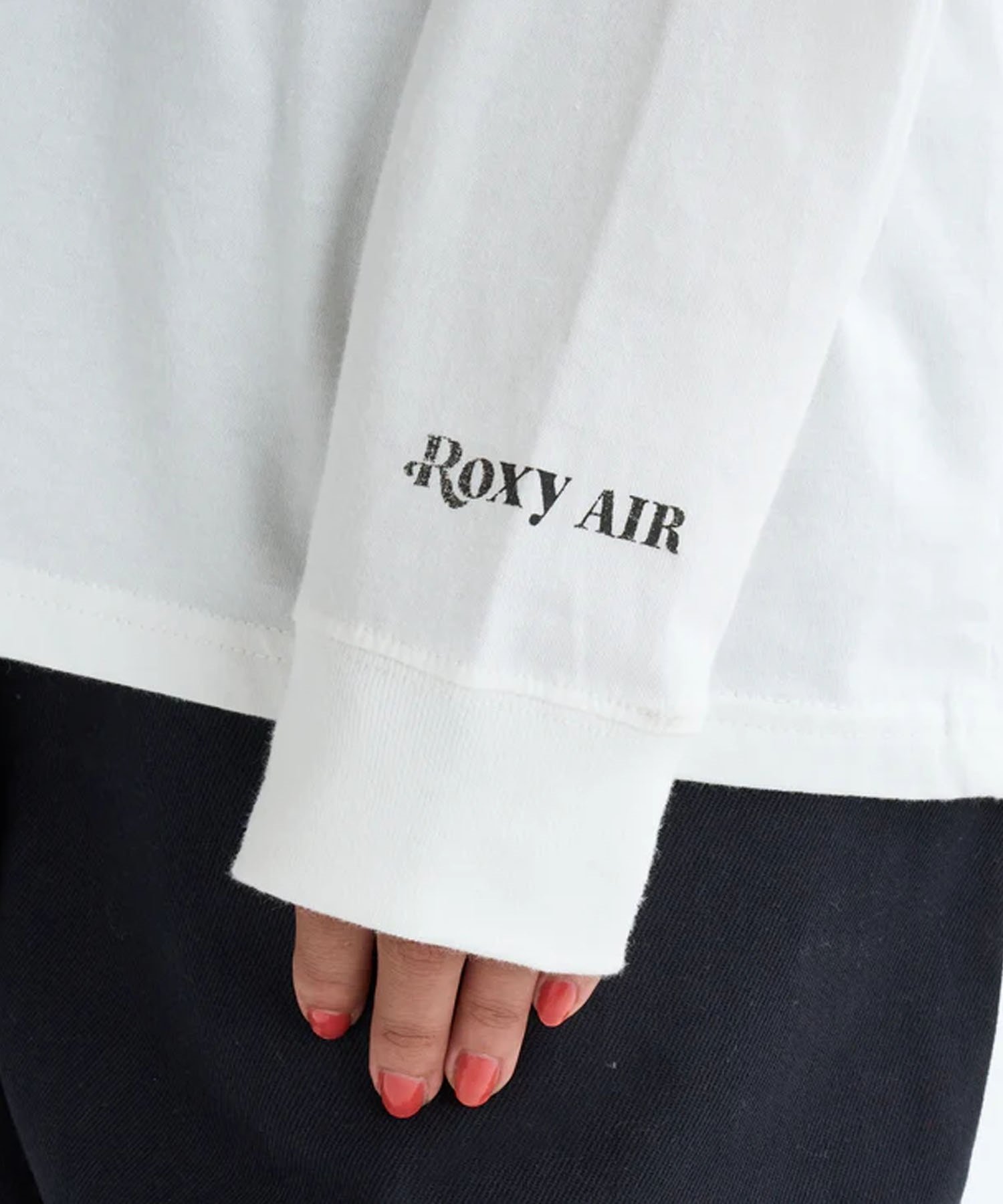 ROXY ロキシー 長袖 Tシャツ レディース ロンT バックプリント TERMINAL 1 RLT244610T(WHT-M)