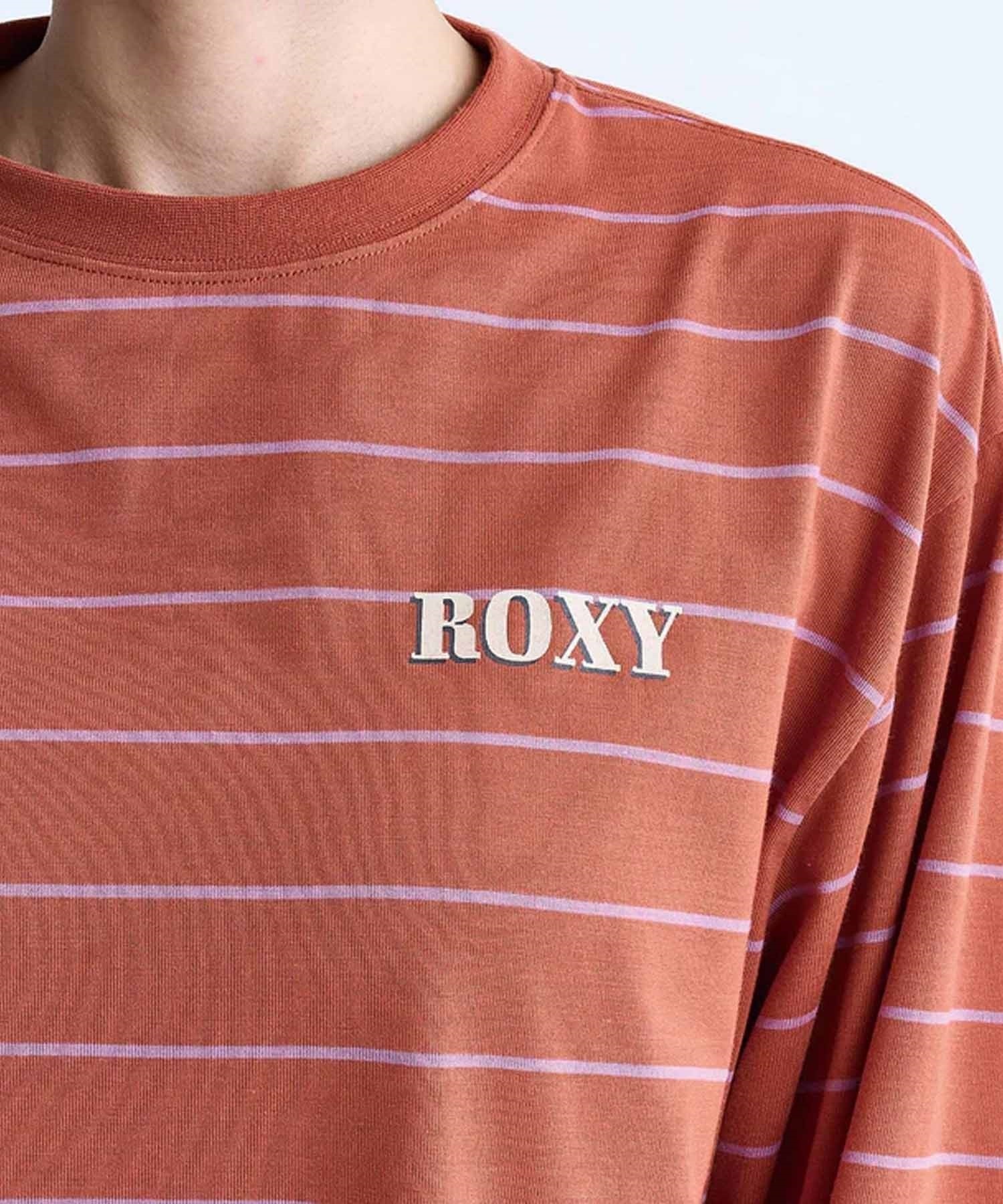 ROXY ロキシー 長袖 Tシャツ レディース ロンT ボーダー ロゴ RLT244044(OWT-M)