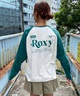 ROXY ロキシー 長袖 Tシャツ レディース ラグラン ロンT バックプリント ロゴ RLT244040(GRN-M)