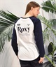 ROXY ロキシー 長袖 Tシャツ レディース ラグラン ロンT バックプリント ロゴ RLT244040(GRN-M)