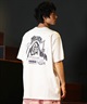 LOST ロスト 半袖 Tシャツ メンズ フロントプリント バックプリント FLYER DYE L24SS-AR ムラサキスポーツ限定(WHT-M)