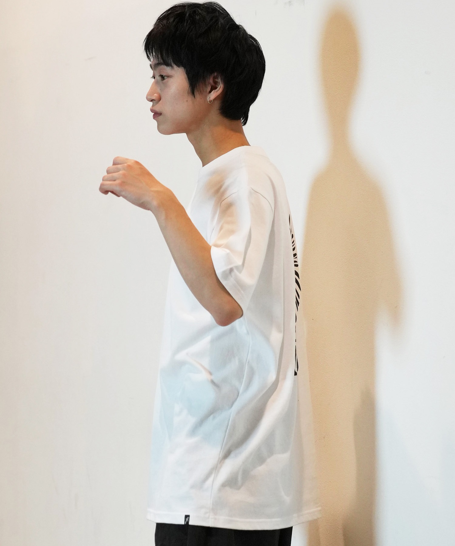 LOST ロスト 半袖 Tシャツ メンズ フロントプリント バックプリント MOHAWK L24SS-AQ ムラサキスポーツ限定(WHT-M)