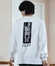 LOST ロスト 長袖 Tシャツ メンズ ロンT バックプリント DRAINED L24F2204 ムラサキスポーツ限定(WHT-M)