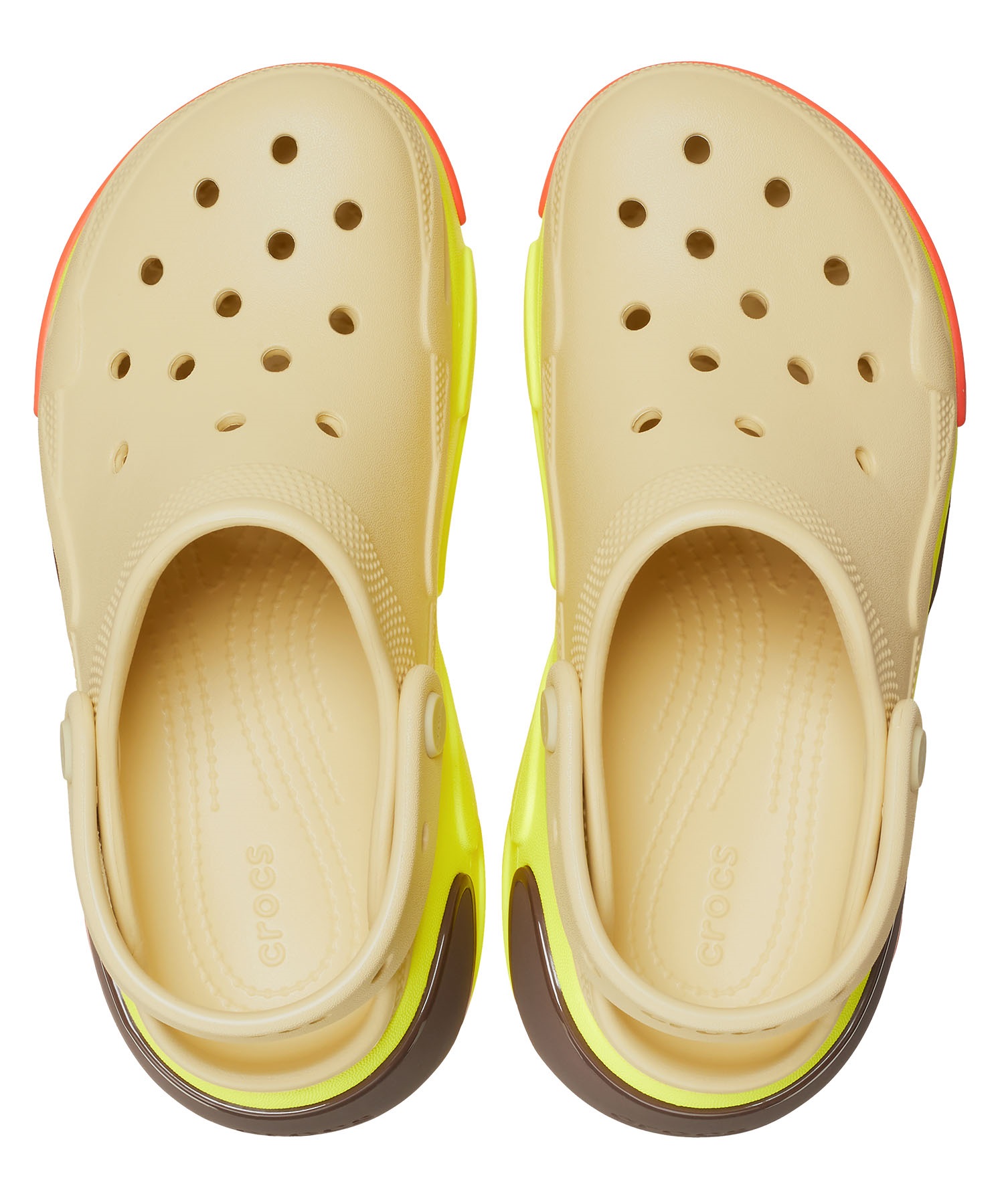 CROCS クロックス シューズ サンダル レディース 厚底 バブル クラッシュ クロッグ BUBBLE CRUSH CLOG 210061-0HX(SESAM-22.0cm)