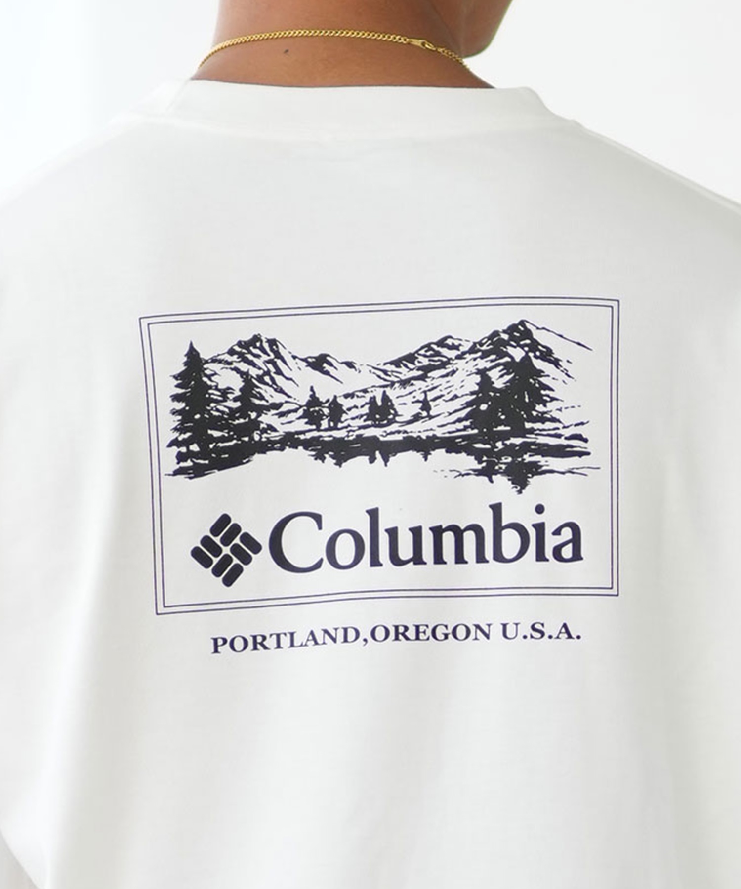 Columbia コロンビア 長袖 Tシャツ メンズ ロンT バックプリント ルーズシルエット ボックスシルエット PM0461 ムラサキスポーツ限定(125-S)