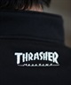 THRASHER スラッシャー ハーフジップ トレーナー メンズ スウェット ワンポイントロゴ ビッグシルエット 裏起毛 243TH1TR005 ムラサキスポーツ限定(WHT-M)