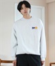 THRASHER スラッシャー トレーナー クルーネック メンズ スウェット ワンポイントロゴ ビッグシルエット 裏起毛 243TH1TR004 ムラサキスポーツ限定(WHT-M)