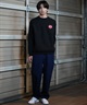 THRASHER スラッシャー トレーナー クルーネック メンズ スウェット ワンポイントロゴ ビッグシルエット 裏起毛 243TH1TR003 ムラサキスポーツ限定(WHT-M)