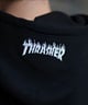 THRASHER スラッシャー パーカー プルオーバー メンズ スウェット フーディー アップリケロゴ刺繍 ビッグシルエット 裏起毛 243TH1PK010 ムラサキスポーツ限定(WHT-M)