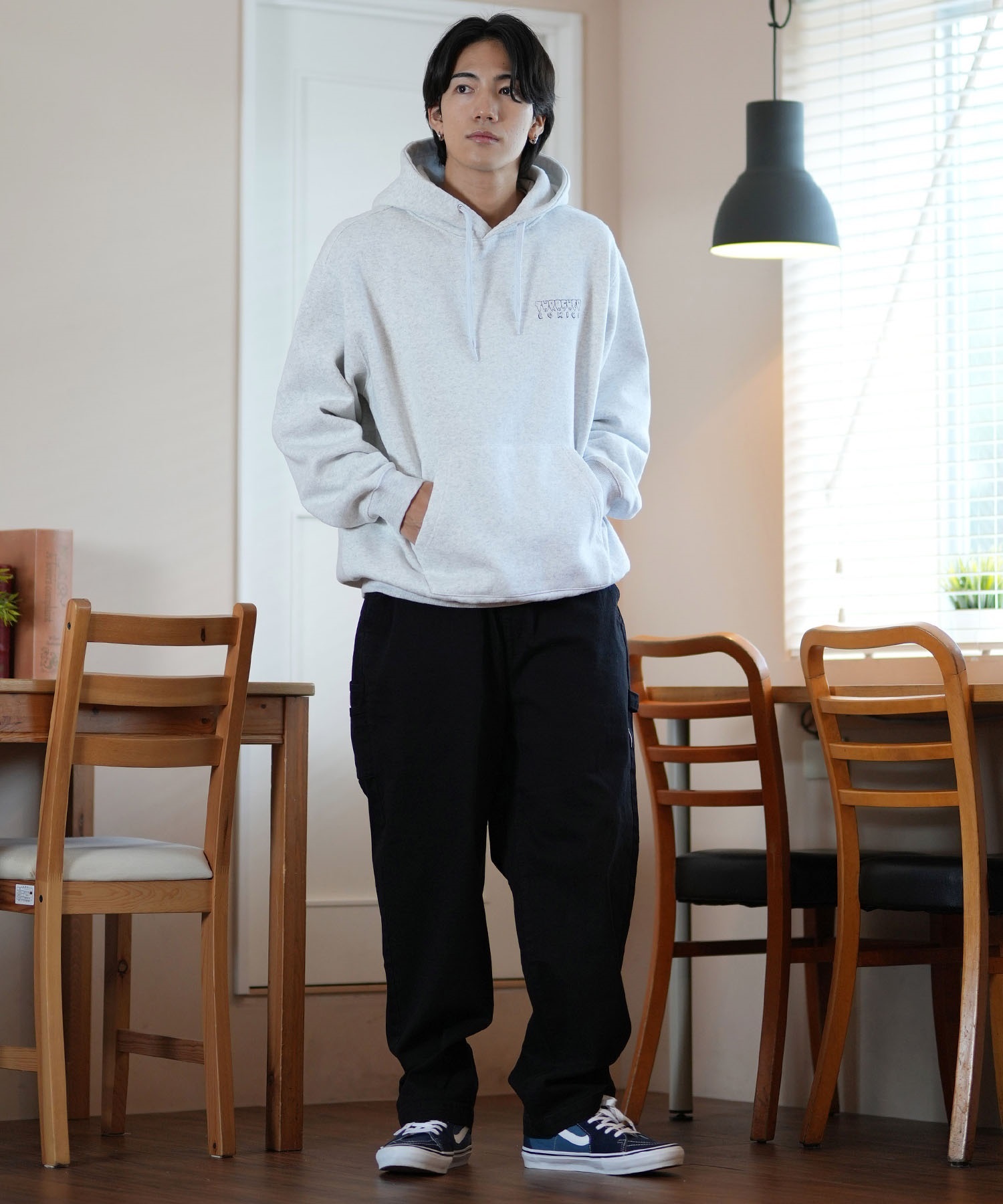 THRASHER スラッシャー パーカー メンズ THRASHERコミックPTパーカー 243TH1PK008 ムラサキスポーツ限定(WHT-M)