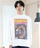 THRASHER スラッシャー 長袖 Tシャツ メンズ ロンT ピグメント加工 ビッグシルエット 243TH1LT015 ムラサキスポーツ限定(WHT-M)